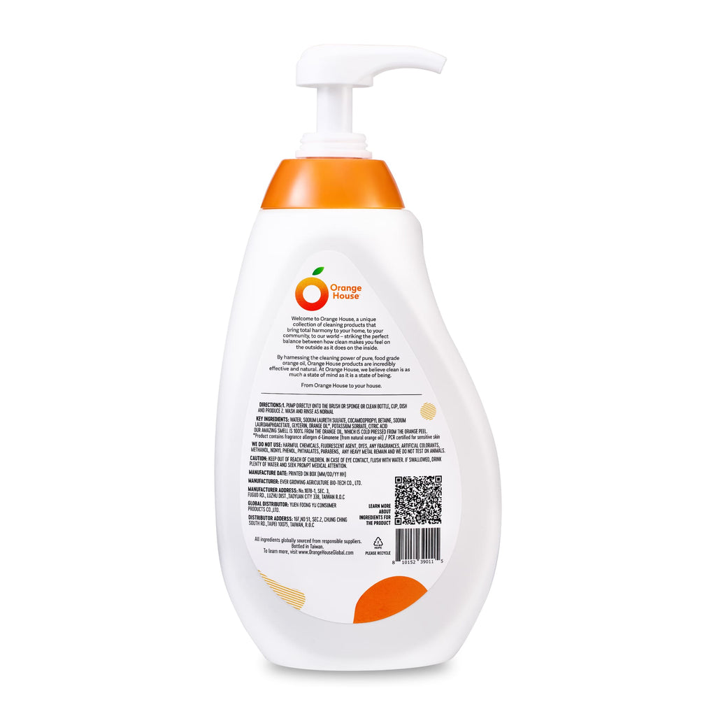 Orange House 3-in-1 Fruit, Veggie and Dish cleaner 21.9 Fl Oz